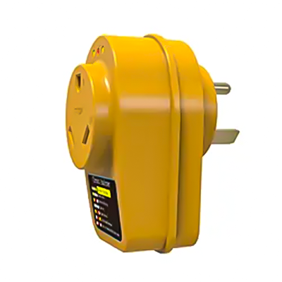 LA044F 30Amp RV Adapter 2023J Circuit Analyzer With LED Indicator Light Protect RVs From Power Surges And Faulty Electrical Connections