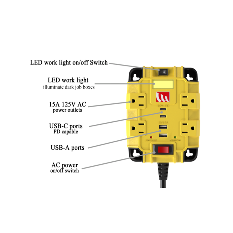 LPU43+2A2C Relocatable Power Tap